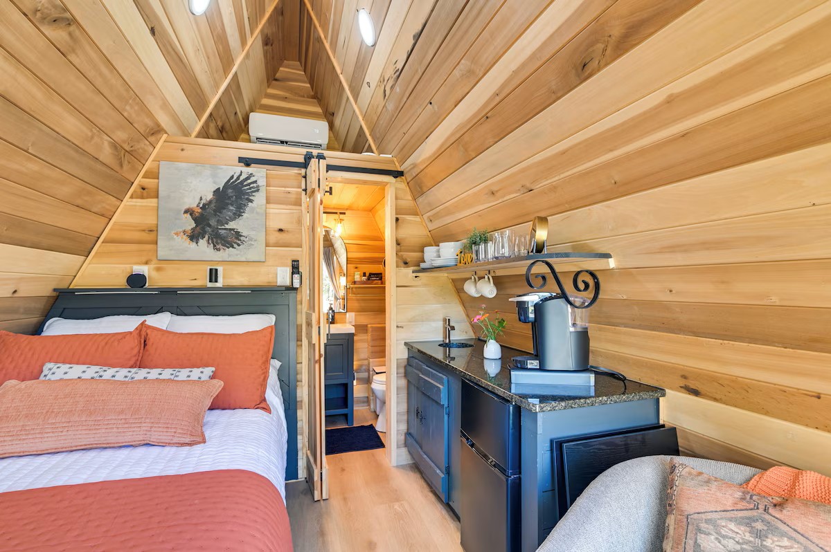 Cozy interior of Eagle's Nest